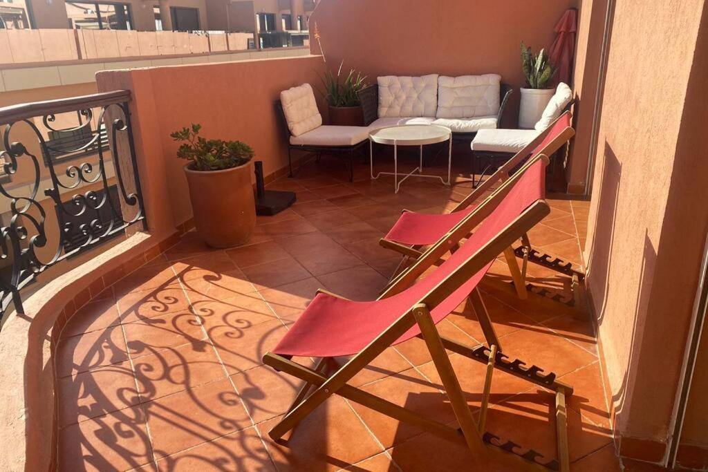 Sunny Terrace & Comfy Beds In Marrakech Apartment Marrakesh Bagian luar foto